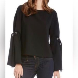 Fifteen Twenty Tie Sleeve Bell Blouse